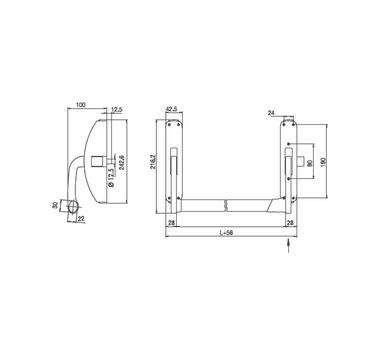 Bricard Fermeture antipanique Luxor - 2600