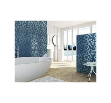 TOGAMA Mosaique hexagonale Sixties bleu tomette 32x27 cm – Paquet 1 m2