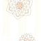 Papier Peint PRIMADECO - Raye Beige Avec Fleurs 1107-25 10m*0,50m