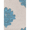 Papier Peint Primadeco - Fleur Turquoise Sur Fond 4058-40