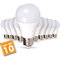 LOT DE 10 AMPOULES LED E27 9W ÉQUIVALENT 70W 800M BLANC FROID 6500K