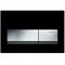 GEBERIT Plaque de commande WC ALPHA 50 NOIR FONCE - 115.060.DW.1