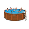 INTEX Sequoia Spirit Piscine Tubulaire avec habillage bois 4.78 x 1.24 m - 28382OLD