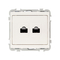 INGELEC Kit de mécanisme de prise d'information RJ45 Cat6 UTP Blanc
