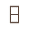 INGELEC Jade Plaque interrupteur double verticale Cappucino