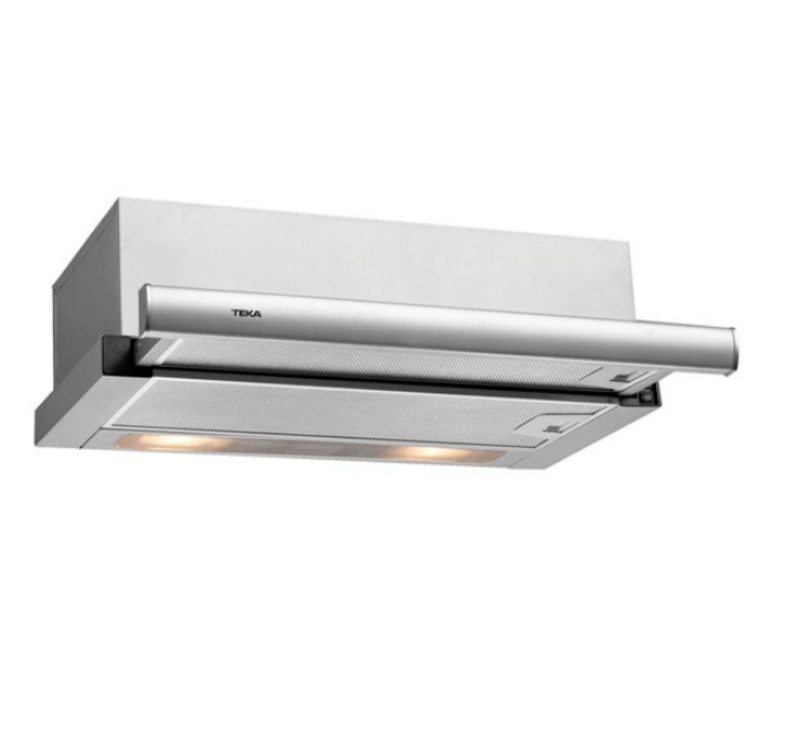 Teka TL 7420.2 - Hotte Aspirante 70 Cm, Extracteur De Cuisine Extensible, 2 Vitesses + Intensive, Hotte Télescopique Ou Extra-plate, Commandes Mécaniques Et éclairage LED, Couleur Acier Inoxydable