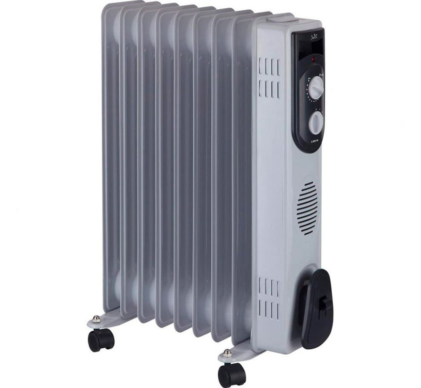 Radiateur bain d'huile - 2000W - 9 éléments - 3 positions